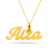 22K Gold Custom Name Necklace